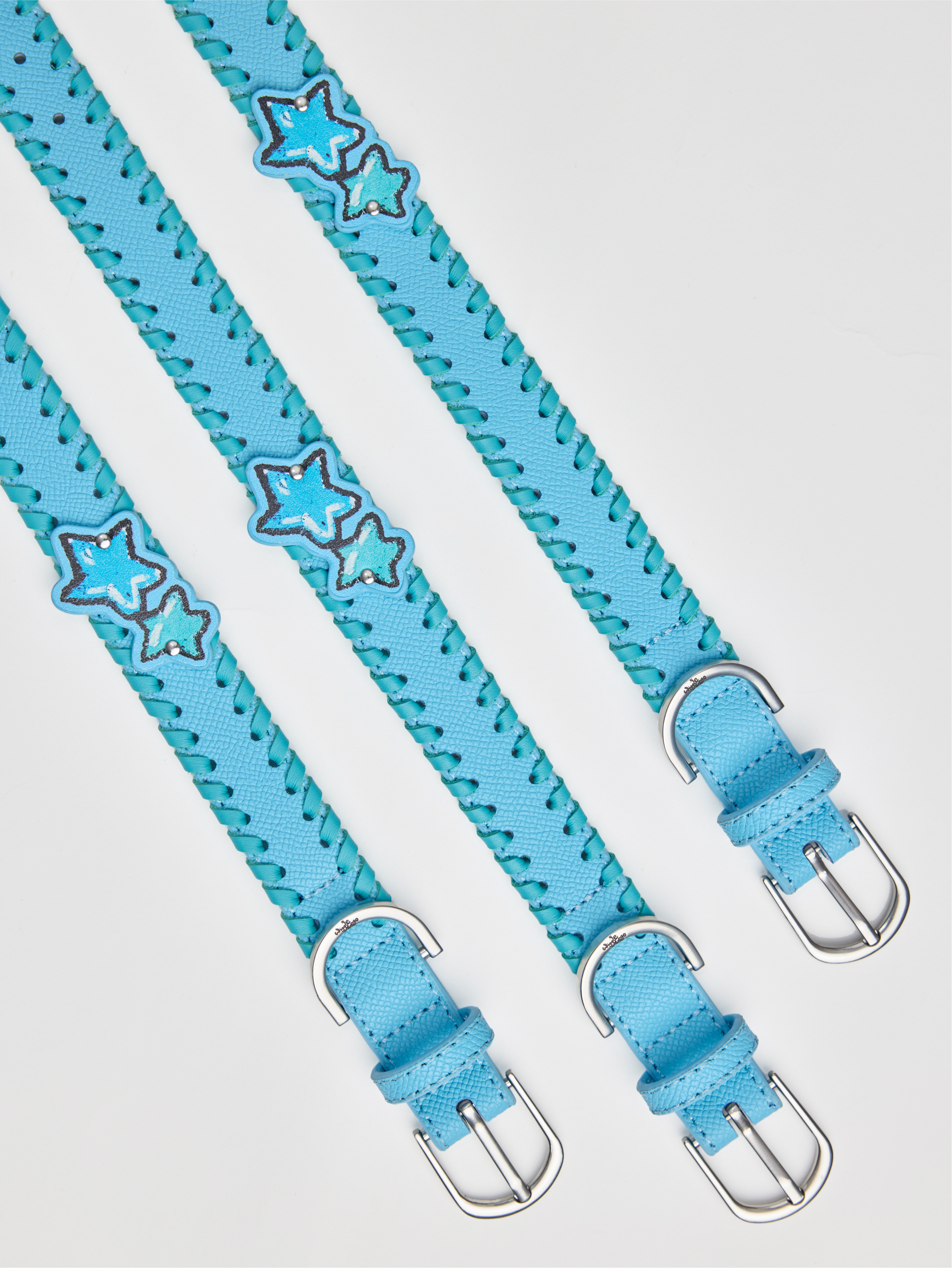 Star Leather Woven Collar