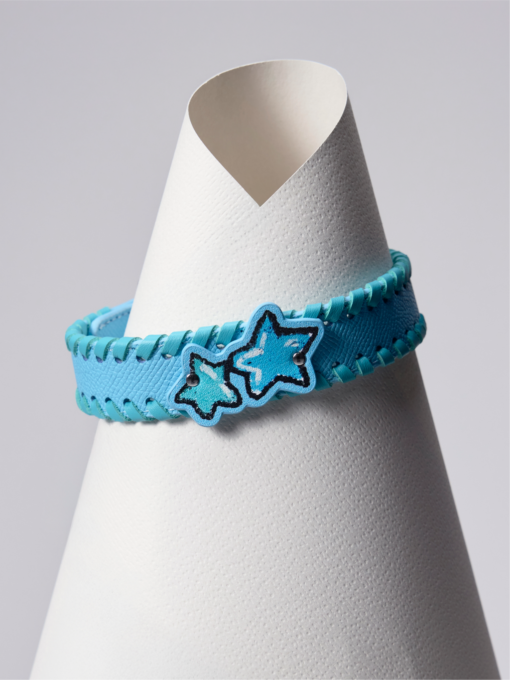 Star Leather Woven Collar