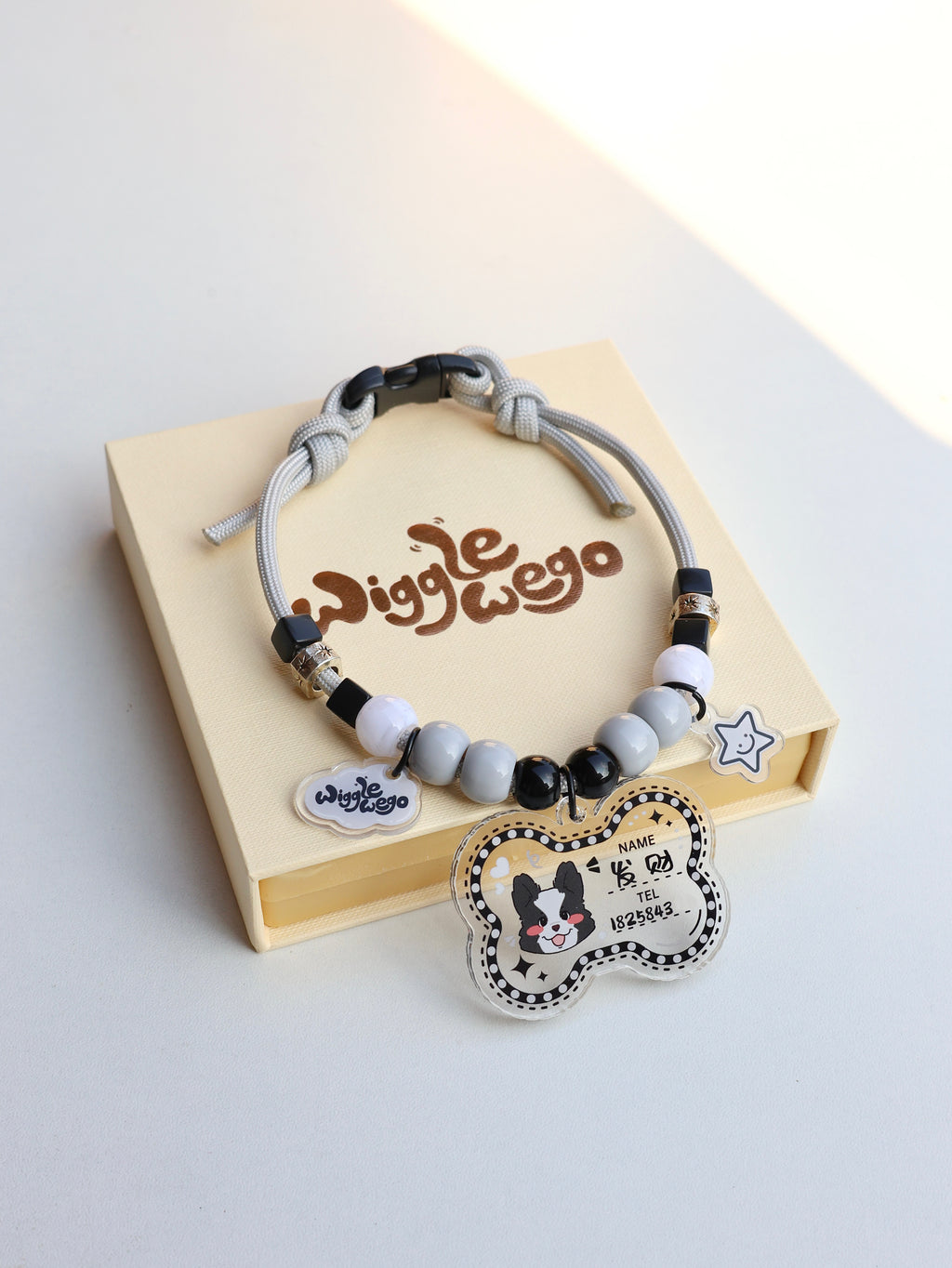 Personalised ID Tag Necklace-Moonlight Serenade