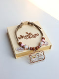 Personalised ID Tag Necklace-Caramelised Nuts