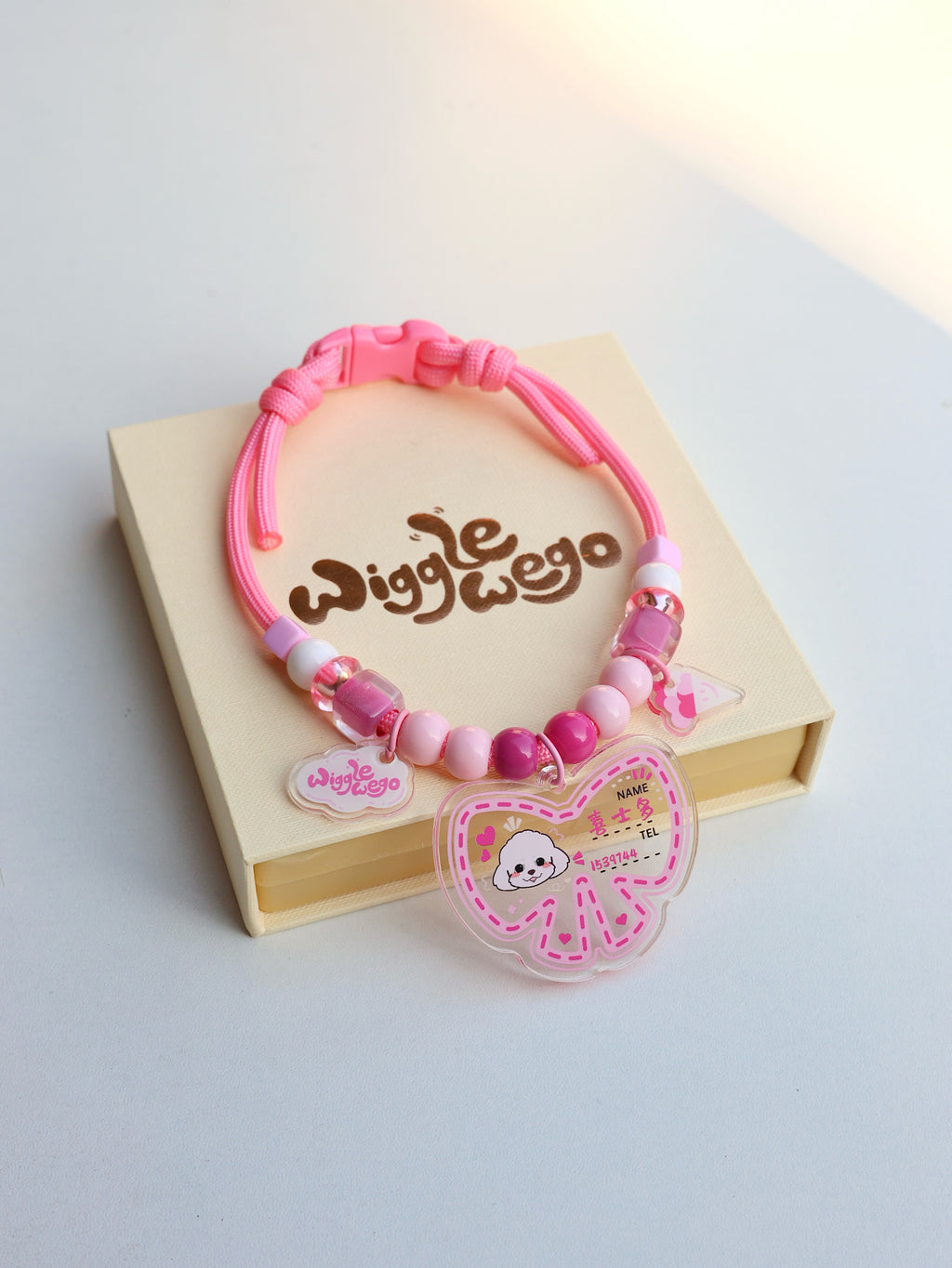 Personalised ID Tag Necklace-Catching Butterflies