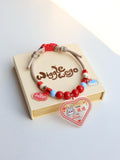 Personalised ID Tag Necklace-Strawberry Frosting