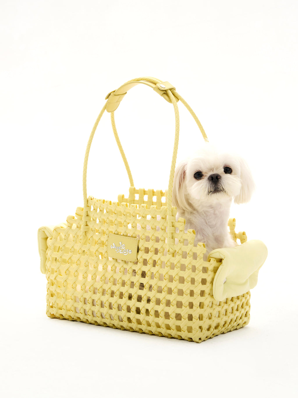 Hand-Woven Tote Bag-Chick Yellow
