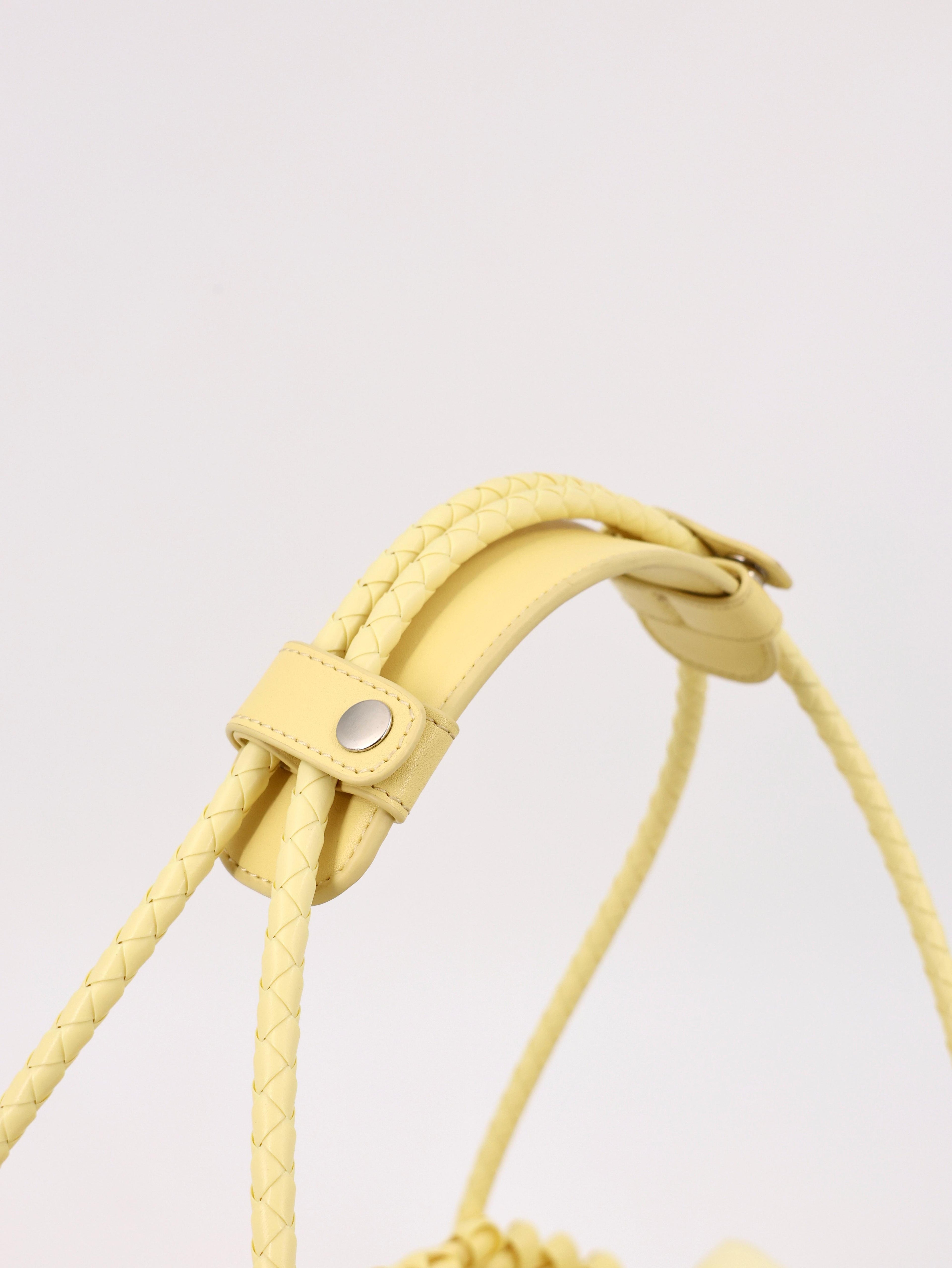 Hand-Woven Tote Bag-Chick Yellow