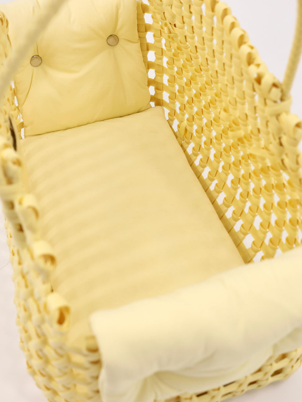 Hand-Woven Tote Bag-Chick Yellow
