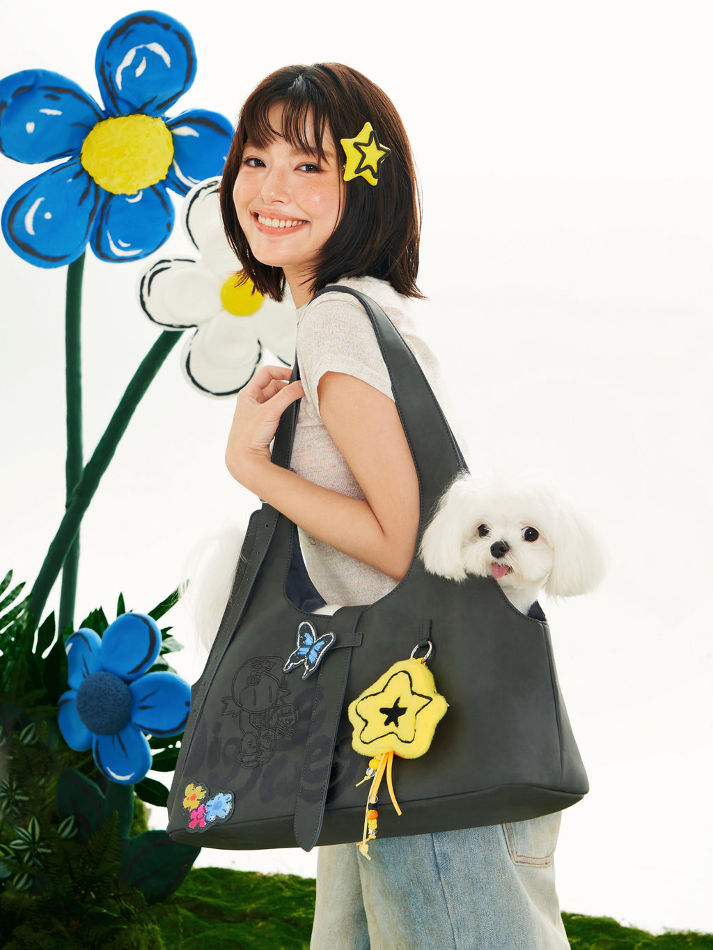 Hobo Bag-Washed Black