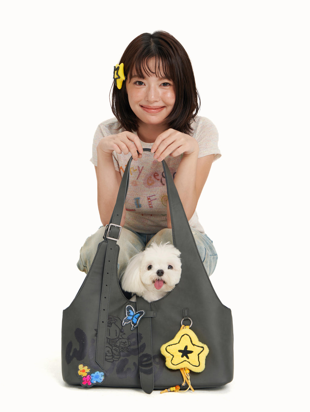 Hobo Bag-Washed Black