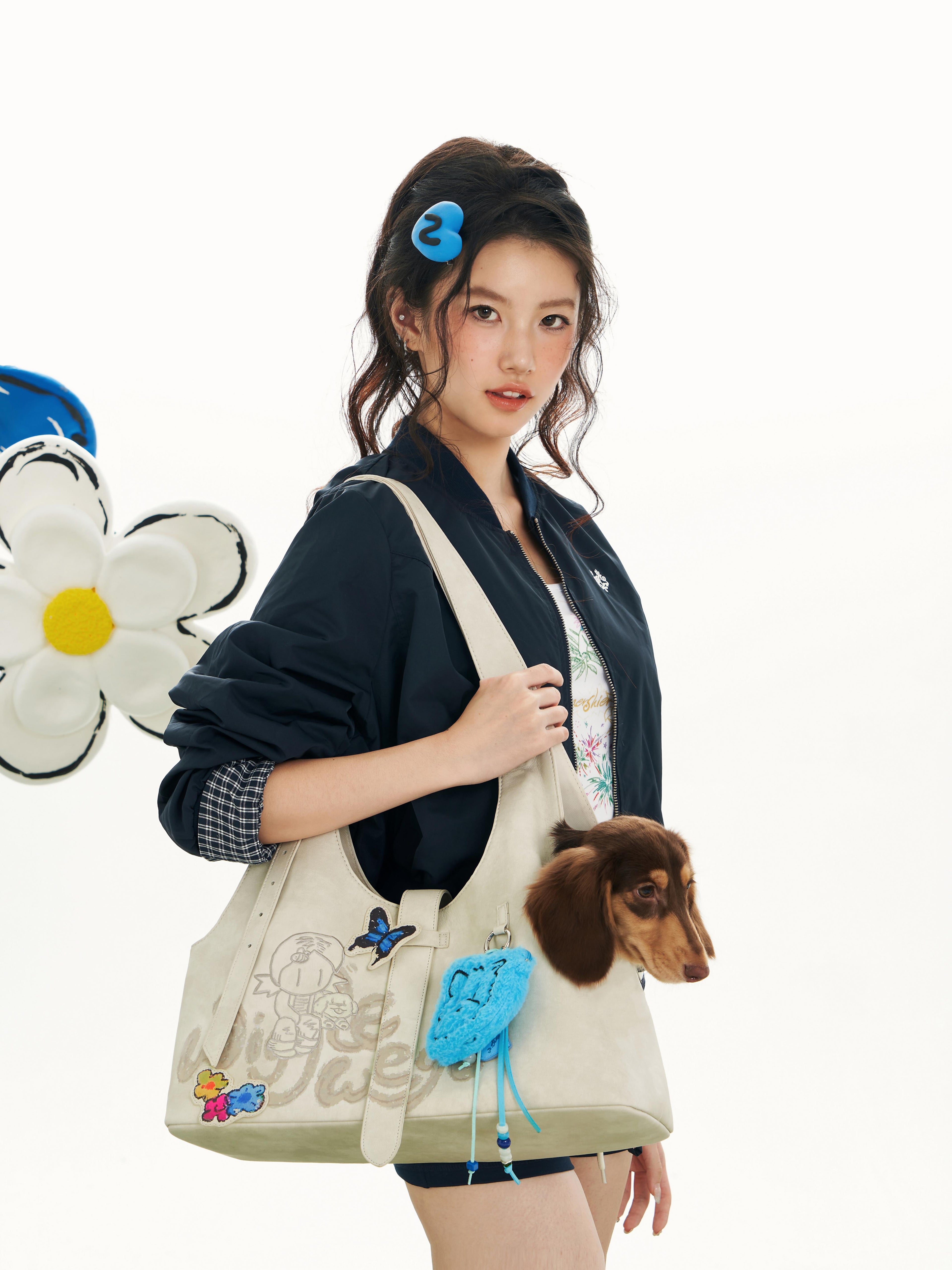 Hobo Bag-Washed White