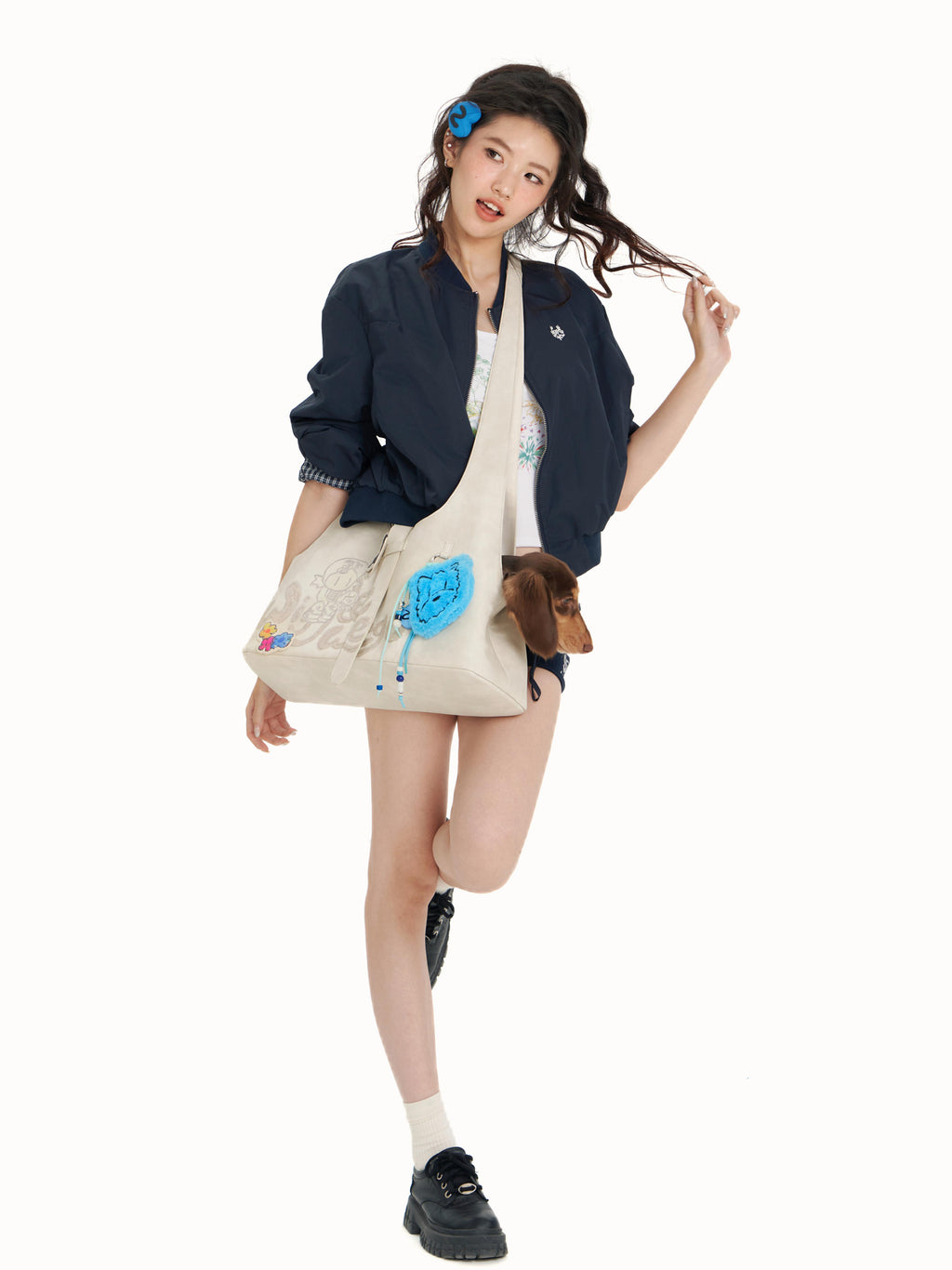 Hobo Bag-Washed White